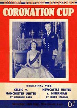 Programme Cover - Coronation Cup Semi-Final